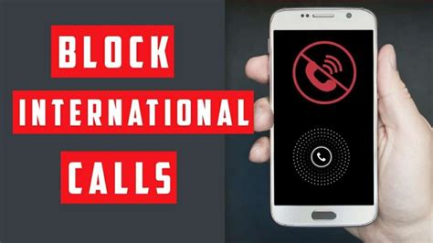 option to block international calls.